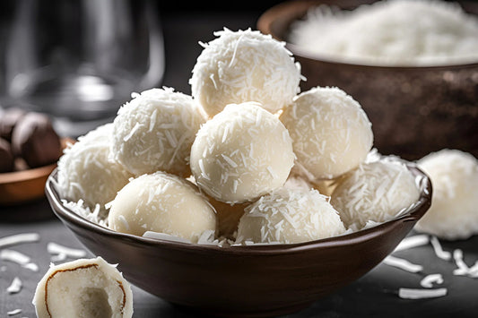 Vegan White Chocolate Coconut and Baobab Truffles