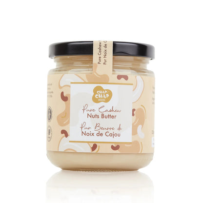 Chap Chap Snacks product photography of Pure Cashew Nut Butter