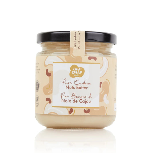 Chap Chap Snacks product photography of Pure Cashew Nut Butter