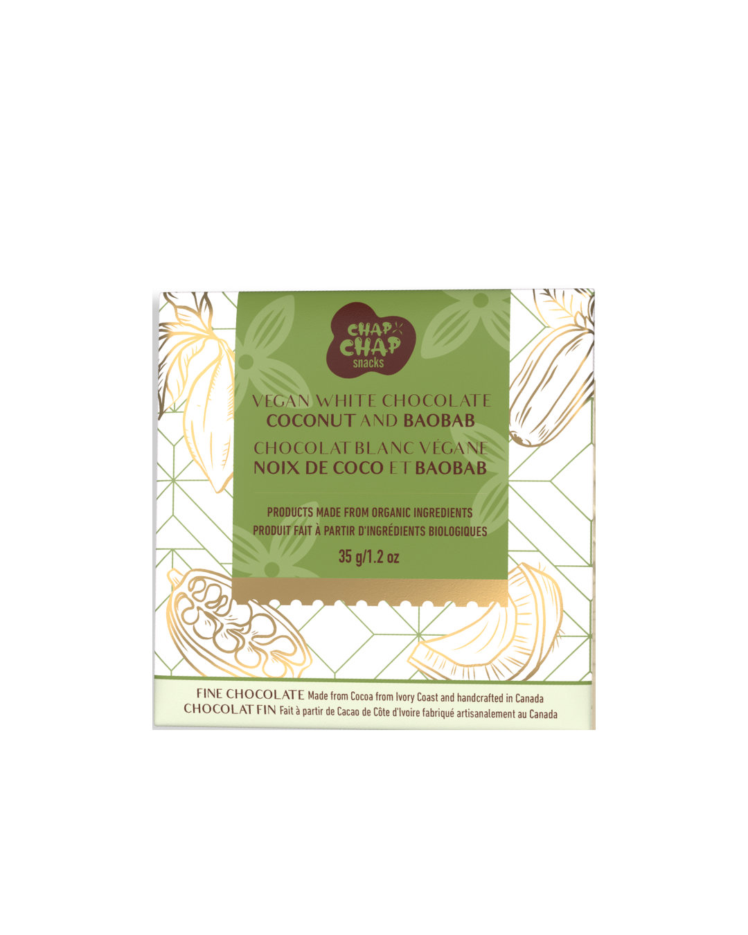 Coconut & Baobab Vegan White Chocolate