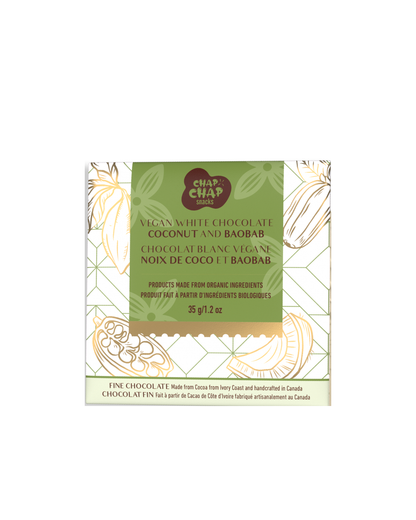 Coconut & Baobab Vegan White Chocolate