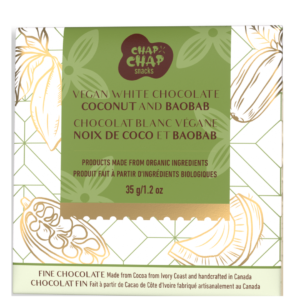 Coconut and Baobab Vegan White Chocolate