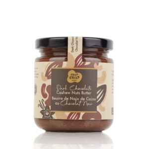 Chap Chap Snacks product photography of Dark Chocolate Cashew Nut Butter