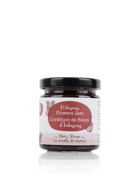 Chap Chap Snacks product photography of hibiscus flower jam