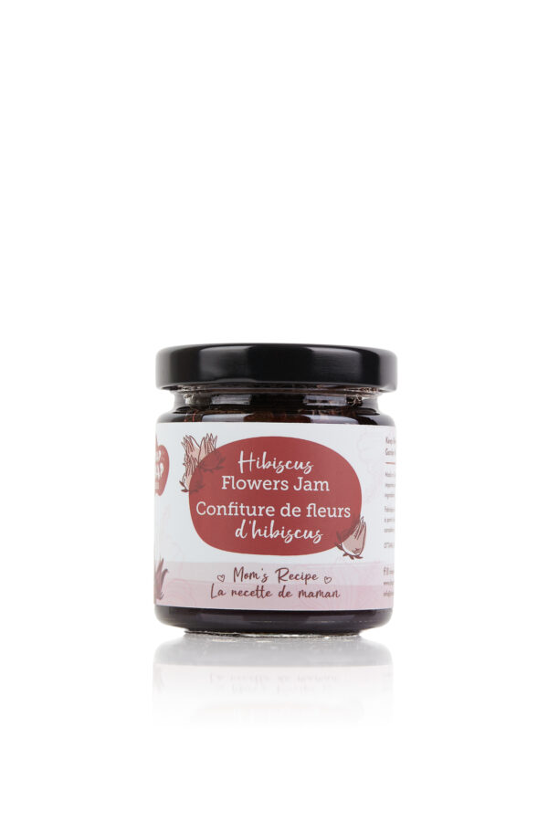 Chap Chap Snacks product photography of hibiscus flower jam